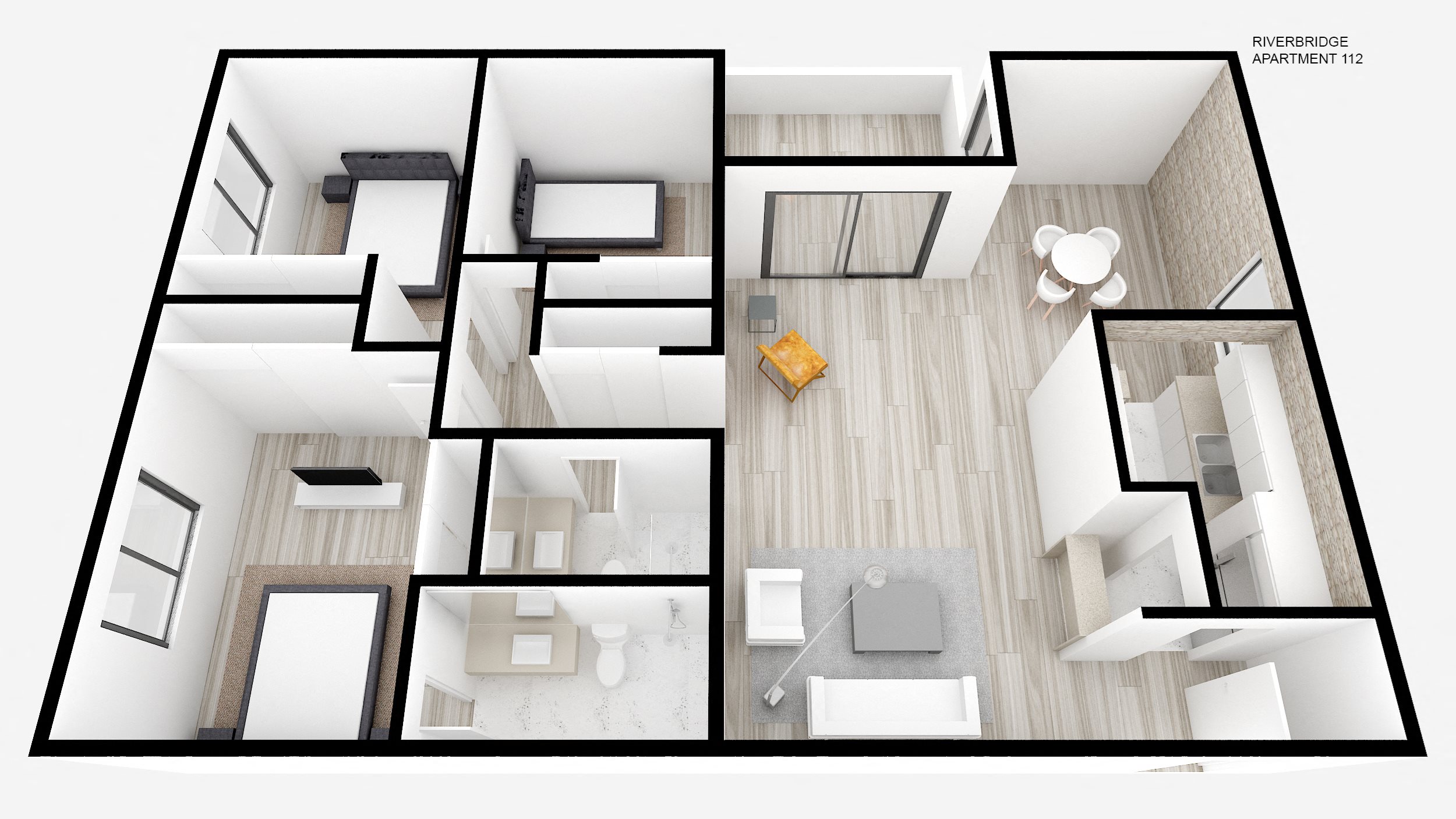 Three Bed + Two Bath